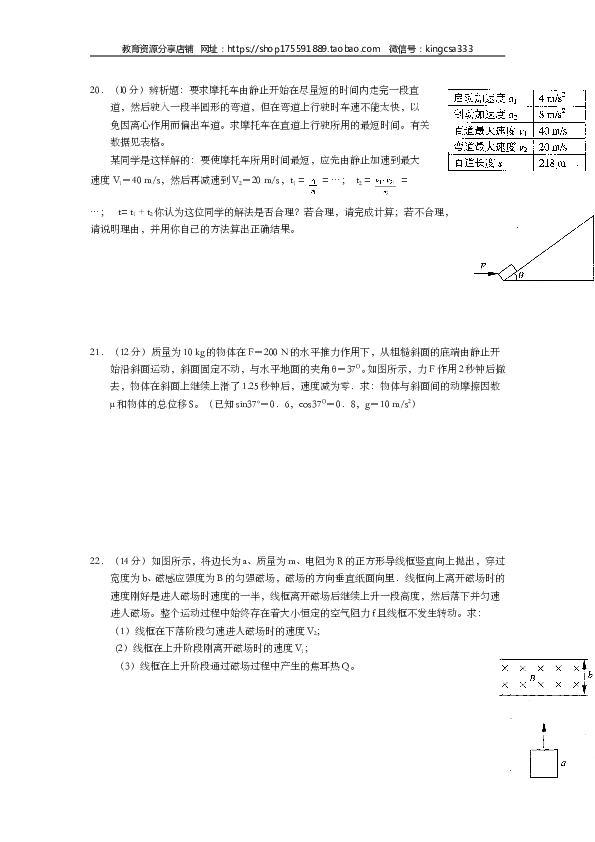 2006年上海市高中毕业统一学业考试物理试卷（word版）.doc