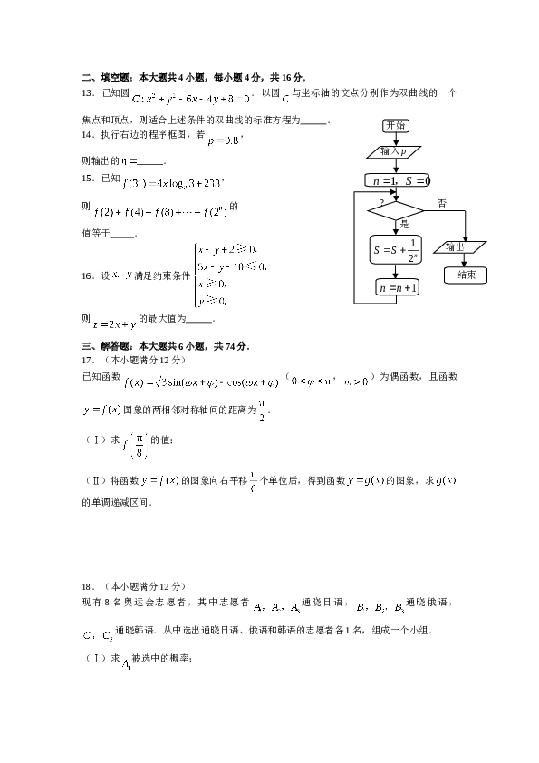 2008年山东高考数学文科试题及答案.doc