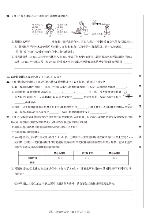 一卷好题&middot;九年级上册化学人教版知识点试卷_部分1.pdf